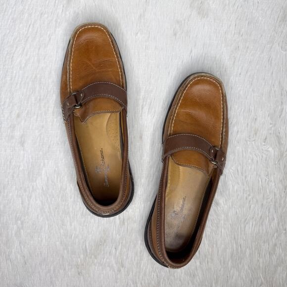 TOMMY BAHAMA / TB-308 two toned brown leather slip on loafers / 9.5 main image 10